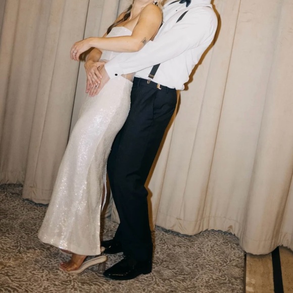 Anthropologie Mare Mare Sheer Cape Sequin Maxi Dress - Picture 10 of 16